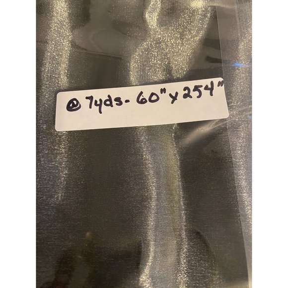 Dark Silver Metallic Satin Fabric 60x254 In About 7 yards Sewing Decor Backdrop - Picture 4 of 4